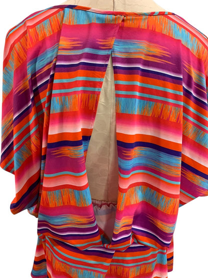 XL La Blanca Womens Swim Coverup Dress Blouson Style Multicolor