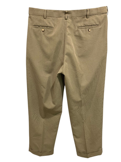 38 x 32 Croft & Barrow Mens Dress Pants Brown Black Micro Houndstooth