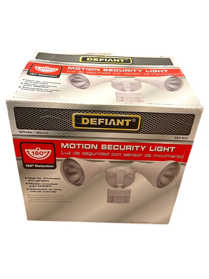 Defiant Motion Sensing Security Light Outdoor Sensors 180  463 837 White