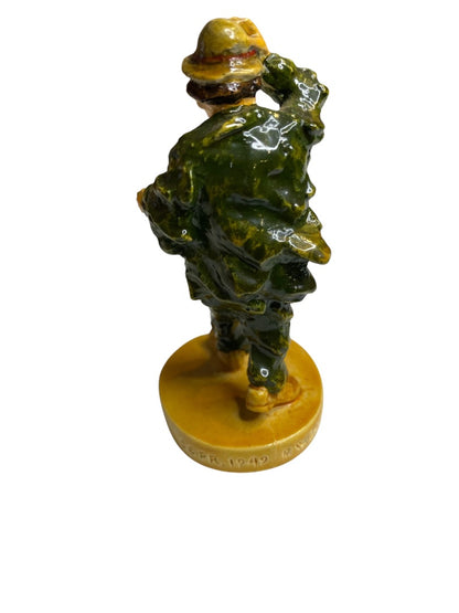Vintage Sebastian Miniatures Clown Figurine Signed 3"