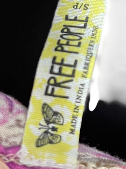 Small Free People Sleeveless Floral Tank with Braided Straps