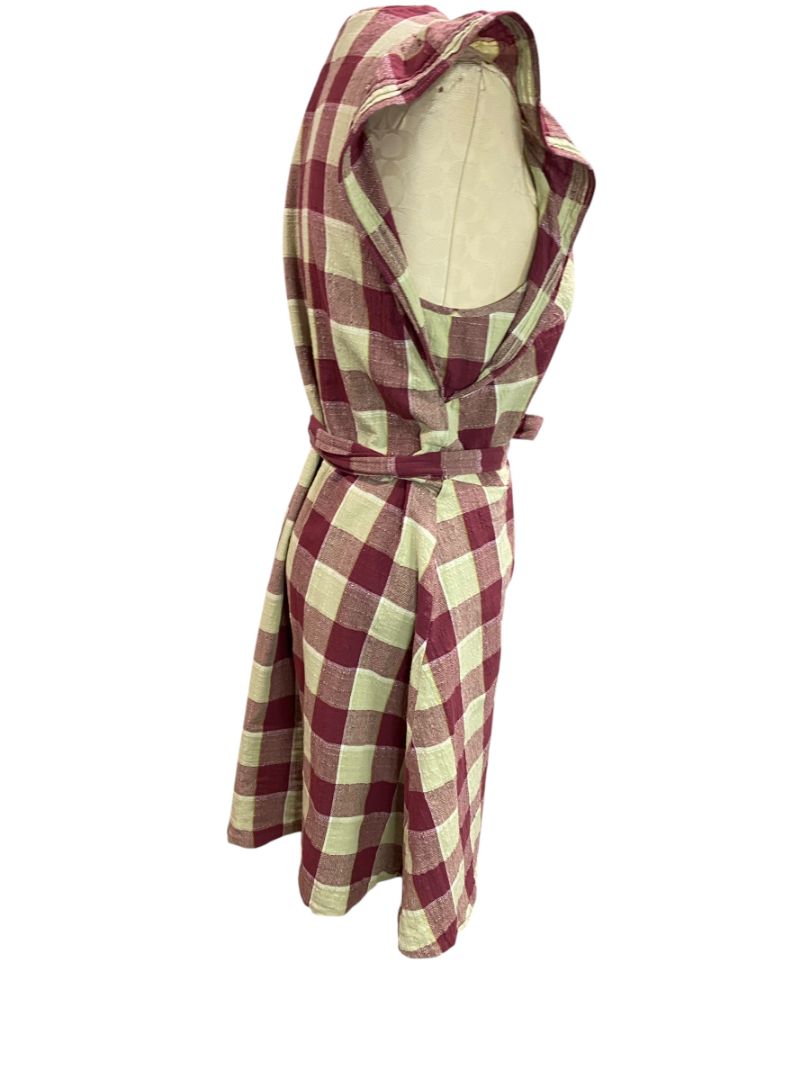 XL Madewell Gingham Wrap Mini Dress MC977 Cotton