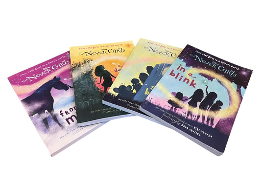 Set of 4 Disney The Never Girls 1-4 Kiki Thorpe Jana Christy Paperback Books