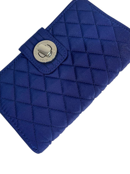 Vera Bradley New Turnlock Wallet Lapis Blue 14531-475 8" x 4.5"