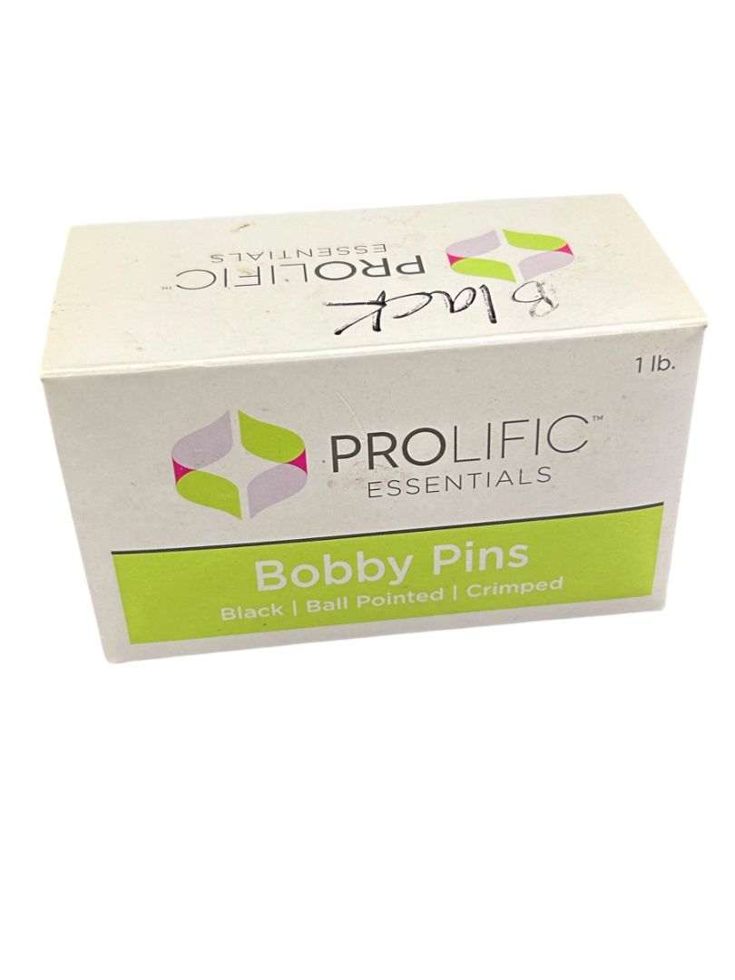 Prolific New Bobby Pins Black Count 300 Ball Pointed Crimped