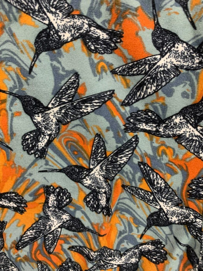 One Size LulaRoe Womens Leggings 3 Pair Assorted Hummingbird Butterfly