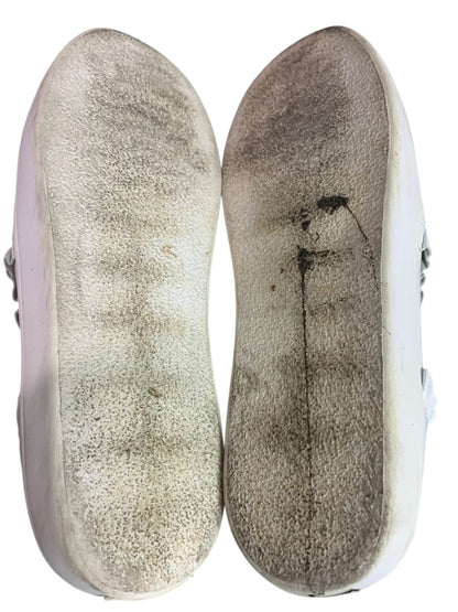 Size 8.5 Kate Spade Lillie White Leather Slip On Sneaker Shoe