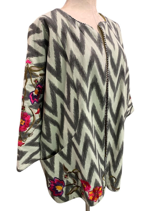 Size 2X Rara Avis by Iris Apfel Embroidered Jacket Womens Pockets