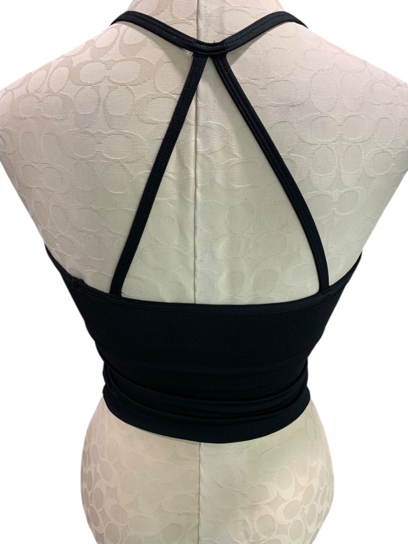 Small Long Line Black Built in Bra Light Support Camisole