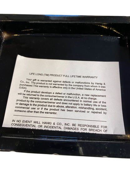 New Black Bifold Mens Split Grain Leather Wallet