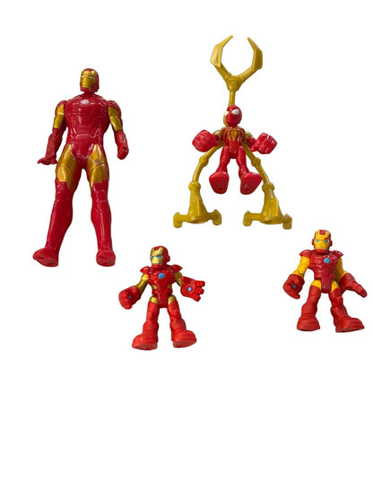 Assorted Iron Man Spiderman Action Figure Toys 2.2"-6" Plastic Super Hero