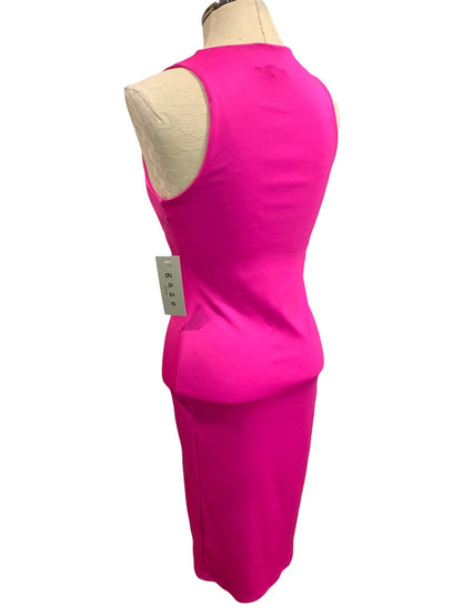 Small Gaze Hot Pink New Bodycon Dress Offset Keyhole Neckline