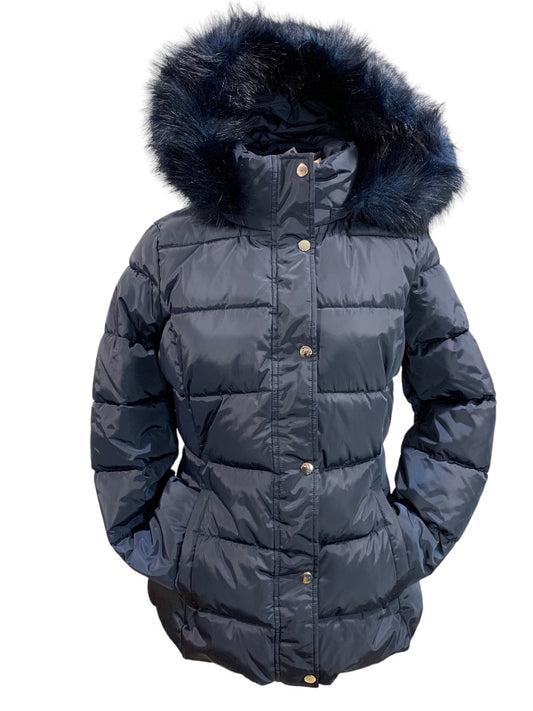 Small Tommy Hilfiger Navy Detatchable Hood Winter Coat 5 Degree Warmth