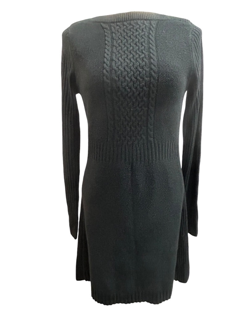 Medium Tall The Limited Black Long Sleeve Sweater Dress Boat Neck