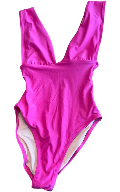 Size 0 J.Crew Re-Imagined Womens New One Piece Hot Pink Bathing Suit