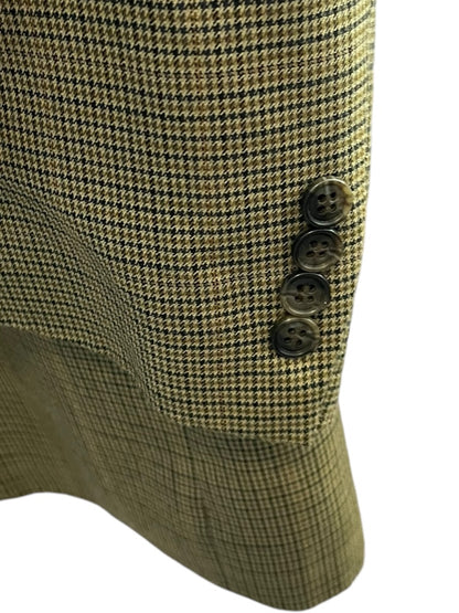 44 Short 44S Joseph & Feiss 2 Button Mens Sport Coat Jacket Brown Houndstooth