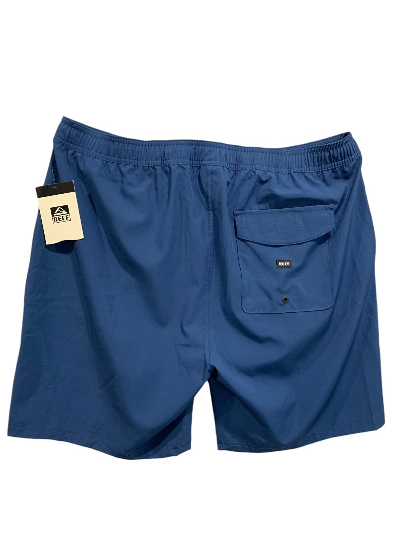 XL Reef Mens New Jackson Elastic Waist Shorts Insignia Blue