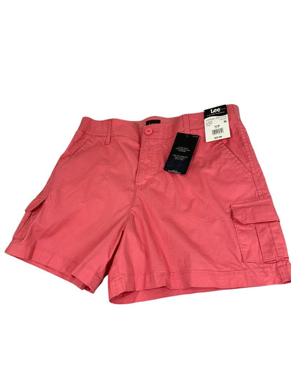 Size 12M Lee Womens New Mid Rise 5 Inch Shorts Coral Chino