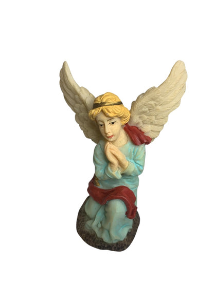 Nativity Resin Figurine Christmas Kneeling Angel of Glory 3 Inch