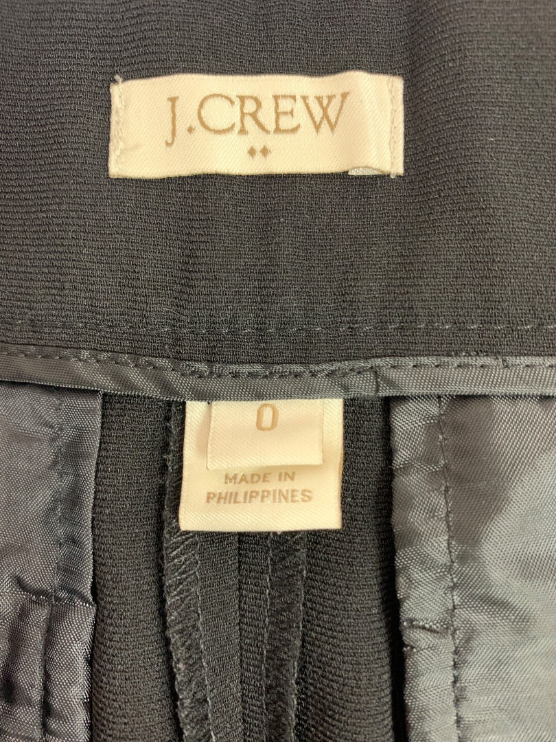Size 0 J.Crew Womens Black Drapey Shorts Style C2140