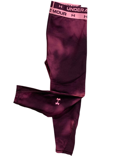 Medium Under Armour Girls Youth Purple Fade Leggings Activewear