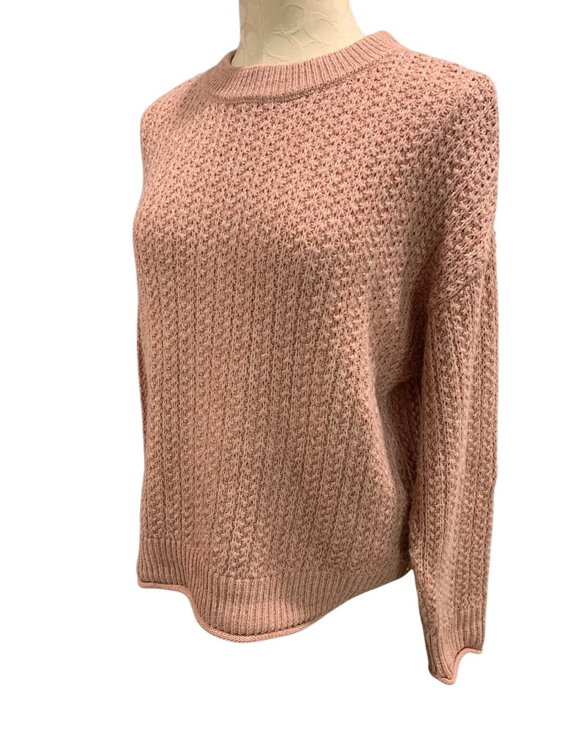 Small Universal Thread Womens Sweater Knit Pullover Dusty Rose Pink