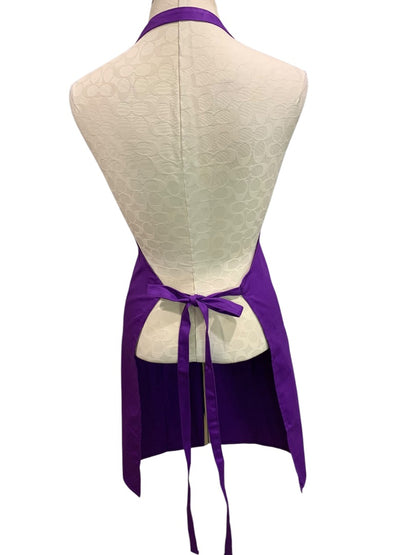 Plum Hill New Hair Stylist Apron Purple Rhinestone Tools Pocket