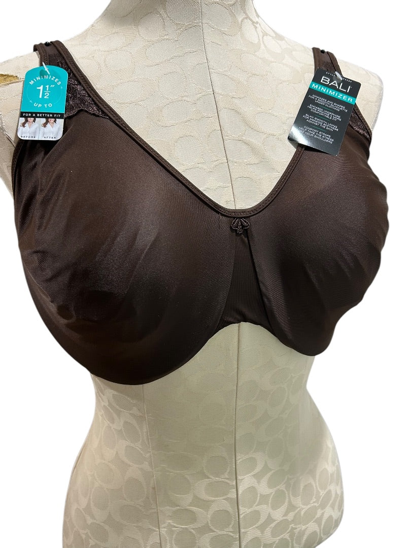 Size 36G Bali New Minimizer Bra Brown Underwire DF3385