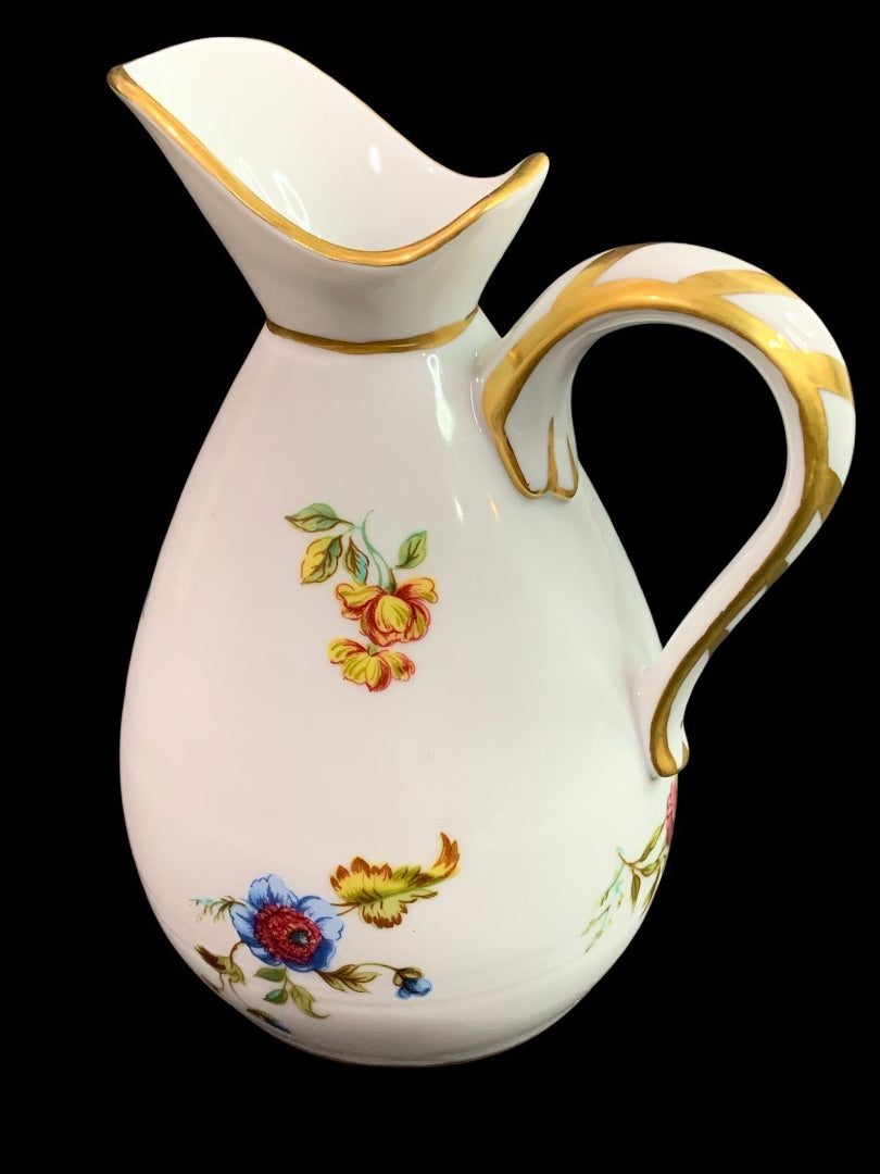 1980s Frankin Mint Fine Porcelain Creamer Collection Floral 5 Inch