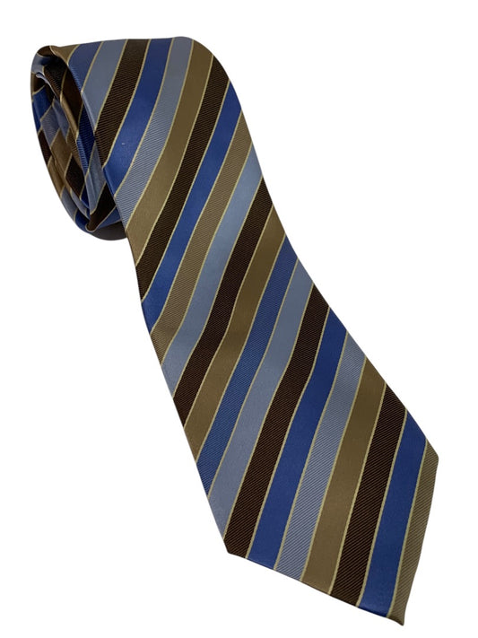 Alexander Julian Colours Mens Polyester Vintage 66 Inch Necktie Tie Blue Brown