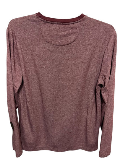 Large Michael Bastian Long Sleeve Pocket Mens Crew Neck Red Heather