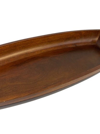 Large Wooden Trencher Bowl 24 Inches Long Farmhouse Decor