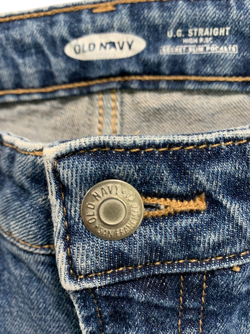 Size 0 Old Navy O.G. Straight High Rise Womens Denim Secret Slim Pockets