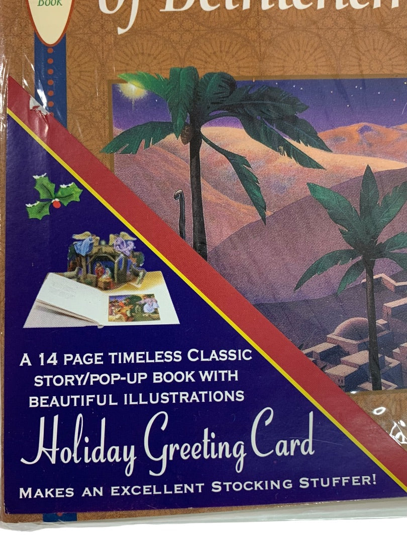 O Little Town of Bethlehem New Pop-Up Book Illustrated 14 Pages Card Stocking Stuffer