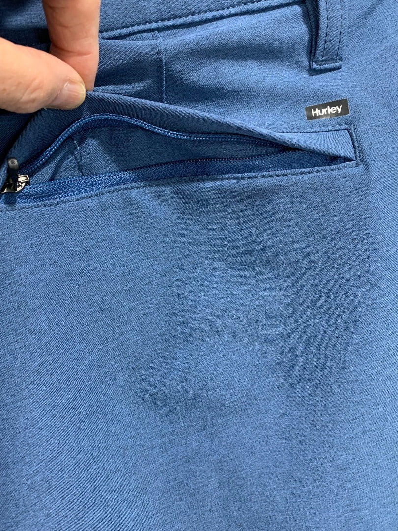 Size 36 Hurley Mens Blue Hybrid Spacedye Walk Short
