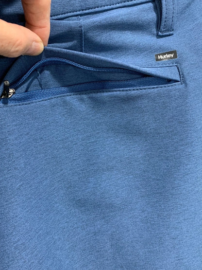 Size 36 Hurley Mens Blue Hybrid Spacedye Walk Short