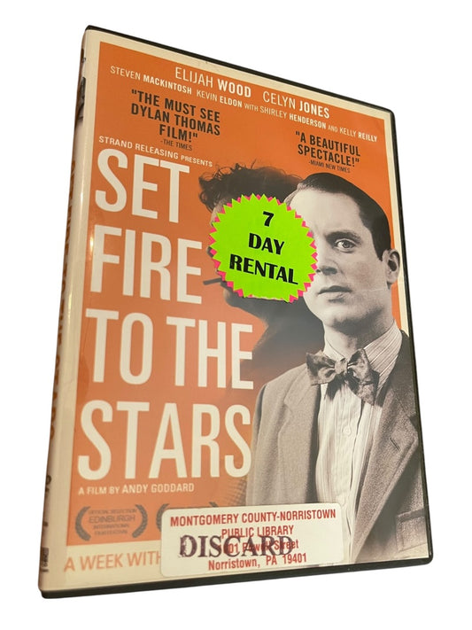 Set Fire to the Stars DVD Elijah Wood Celyn Jones 2014 Ex Library