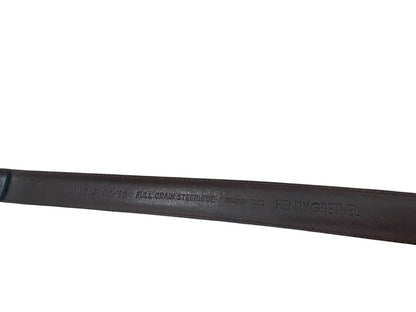 Size 36 Henry Grethel Belt Full Grain Steerhide Dark Brown Leather .75" width