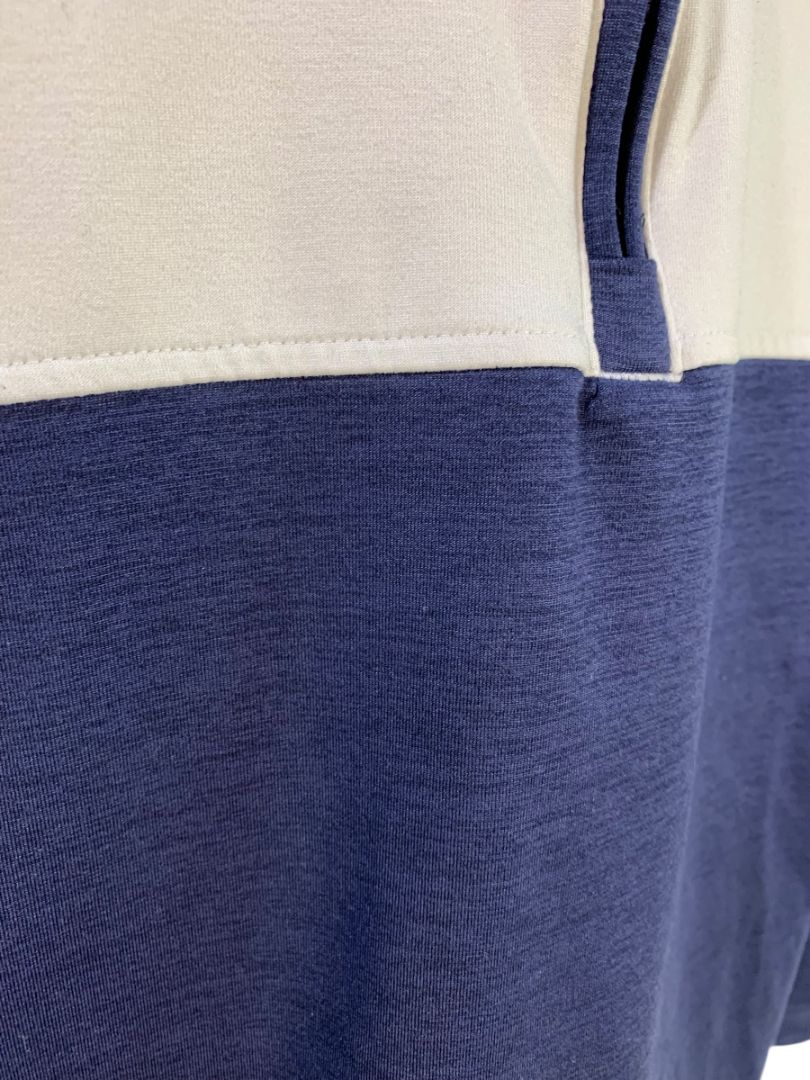 Medium Puma Golf Mens 1/4 Zip Pullover Cloudspun Jacket Navy Blue White