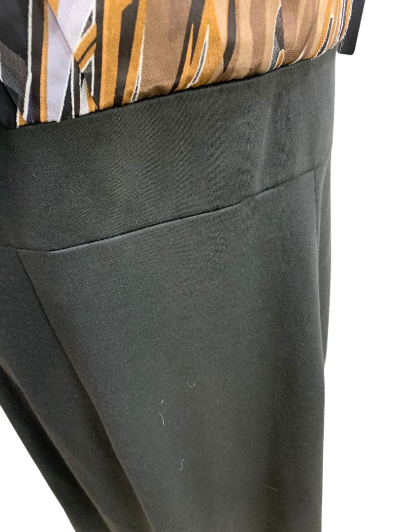 Size 14 AGB Dress New Black Skirt Metallic Color Sheer Bodice Lined