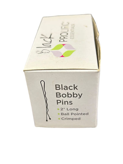 Prolific New Bobby Pins Black Count 300 Ball Pointed Crimped