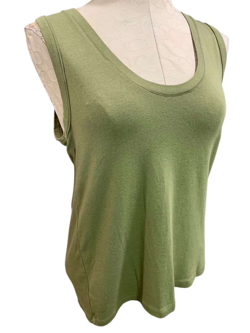 Size XXL a new day Womens Olive Green Tank Top Shirt Soft