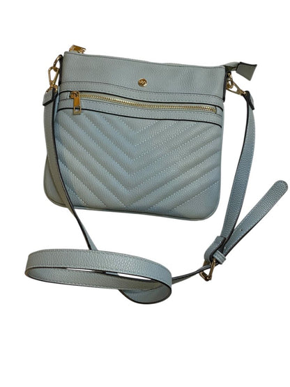 s&e Robins Egg Blue Vegan Leather Crossbody Bag Purse Handbag