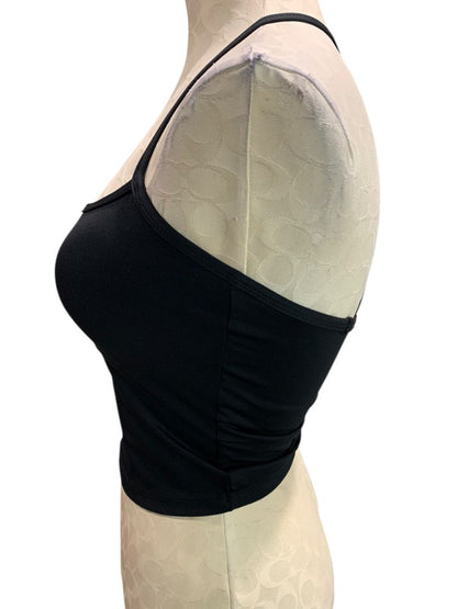 Small Long Line Black Built in Bra Light Support Camisole