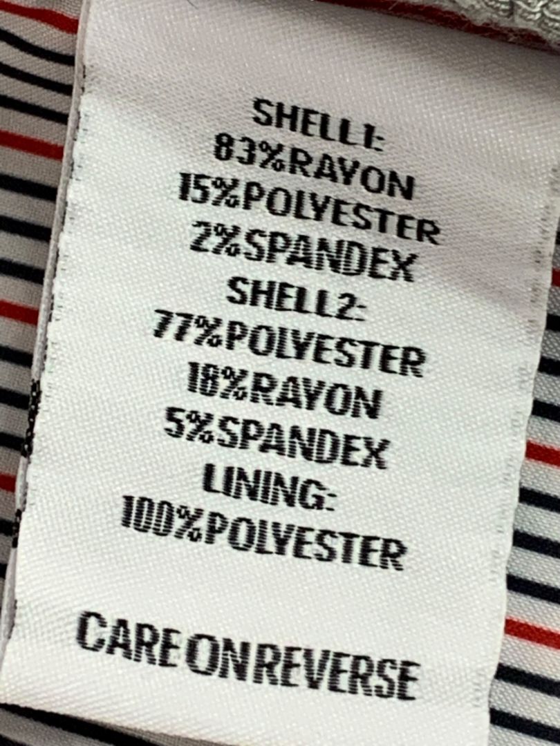 Size 10 Tommy Hilfiger Womens Gray Knit Blazer Elbow Patches