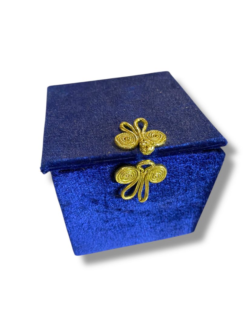 Painted Holiday Santa Glass Ball Ornament in Box 3.5" Reindeer 2012