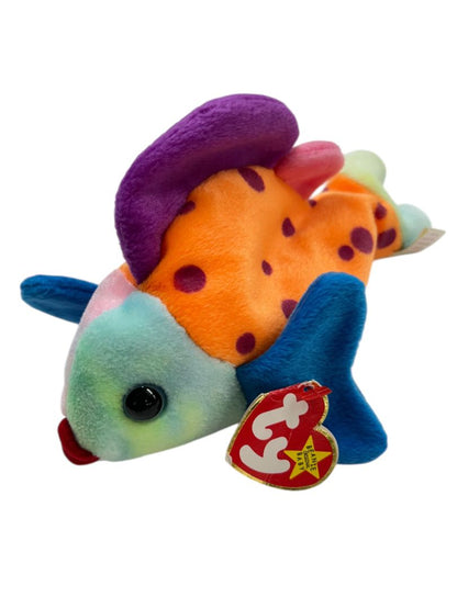 1999 Ty Beanie Baby Lips The Fish 8" Tags Stuffed Animal Plush