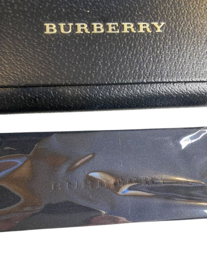 Black Burberry Eyeglasses Case Hard Shell Cleaning Cloth 6.75"l