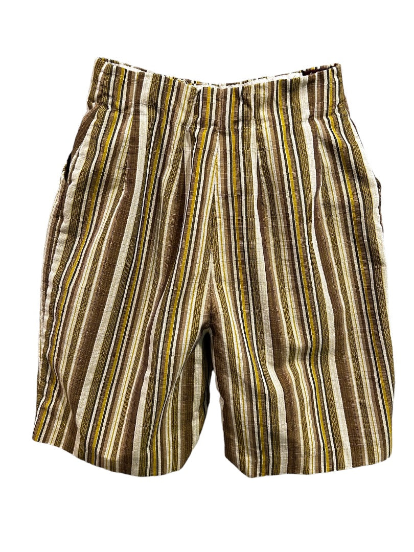 Jack Winter Women's Vintage 1960s Striped Shorts Pockets Retro