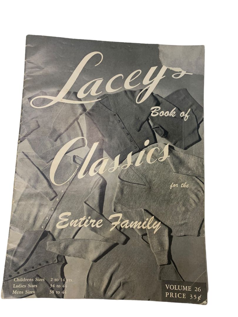 Lacey's Book of Classics for the Entire Family Volume 26 Vintage  Knitting Book